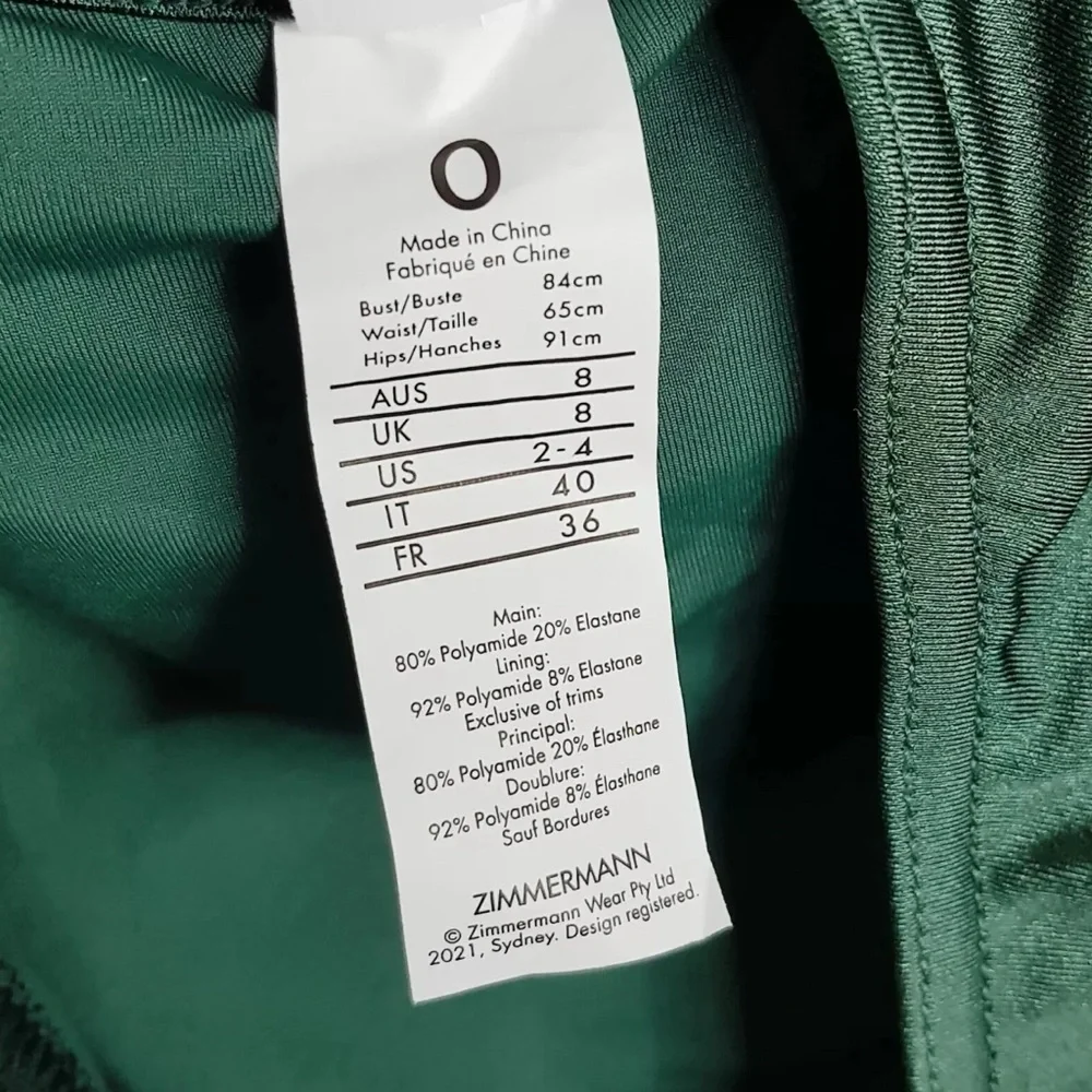 Zimmermann Green Bikini with Textured Fabric and Tie-Front - Picture 10 of 16